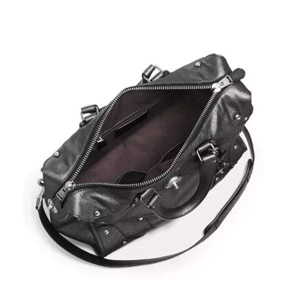 COACH Rhyder 33 Satchel in Metallic Leather - Picture 3 of 11